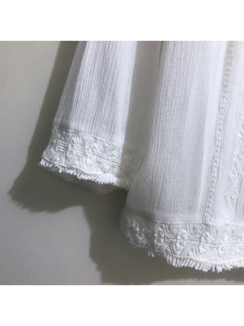 Caslon Long Sleeve Slip Over Blouse w/ Embroidery - Picture 8 of 12
